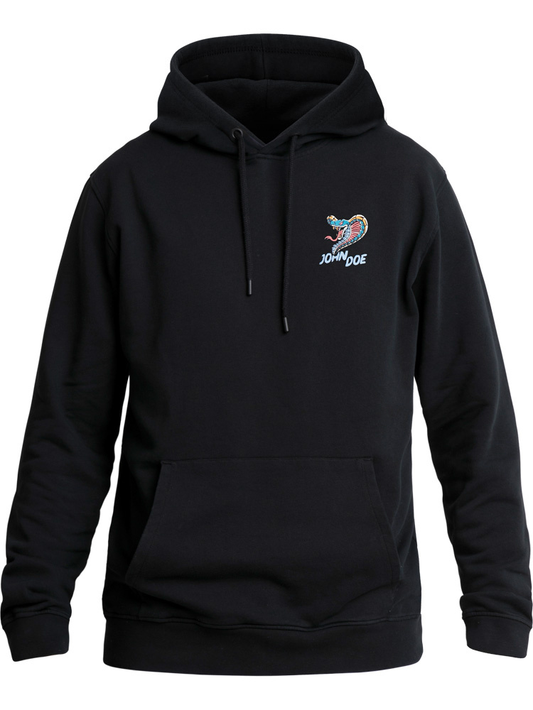 Bluza motocyklowa z kapturem John Doe Snake II czarna