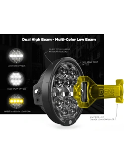 Kompletny zestaw reflektorów Denali Full Deck z oświetleniem Harley Davidson Road Glide (24-)