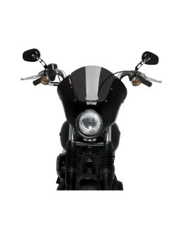 Półowiewka motocyklowa sportowa PUIG Dark Night Harley Davidson Dyna Street BOB FXDBI-I (06-17) mocno przyciemniana
