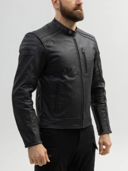 Kurtka motocyklowa skórzana Broger Legend czarna