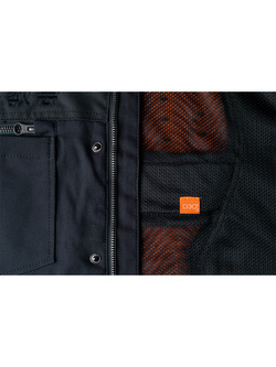 Kurtka motocyklowa tekstylna Icon Upstate Canvas National czarna