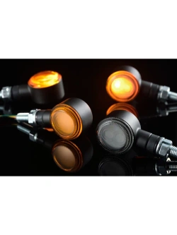 Kierunkowskazy motocyklowe Led Daytona D-Light SOL-W uniwersalne z przyciemnianą soczewką [2 sztuki]