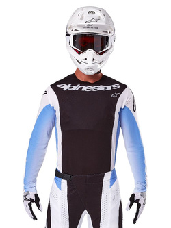 Bluza cross Alpinestars MX Techstar Melt czarno-niebieska 