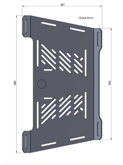 Poszerzenie bagażnika Hepco&Becker Husqvarna Norden 901/Expedition (22-) czarne