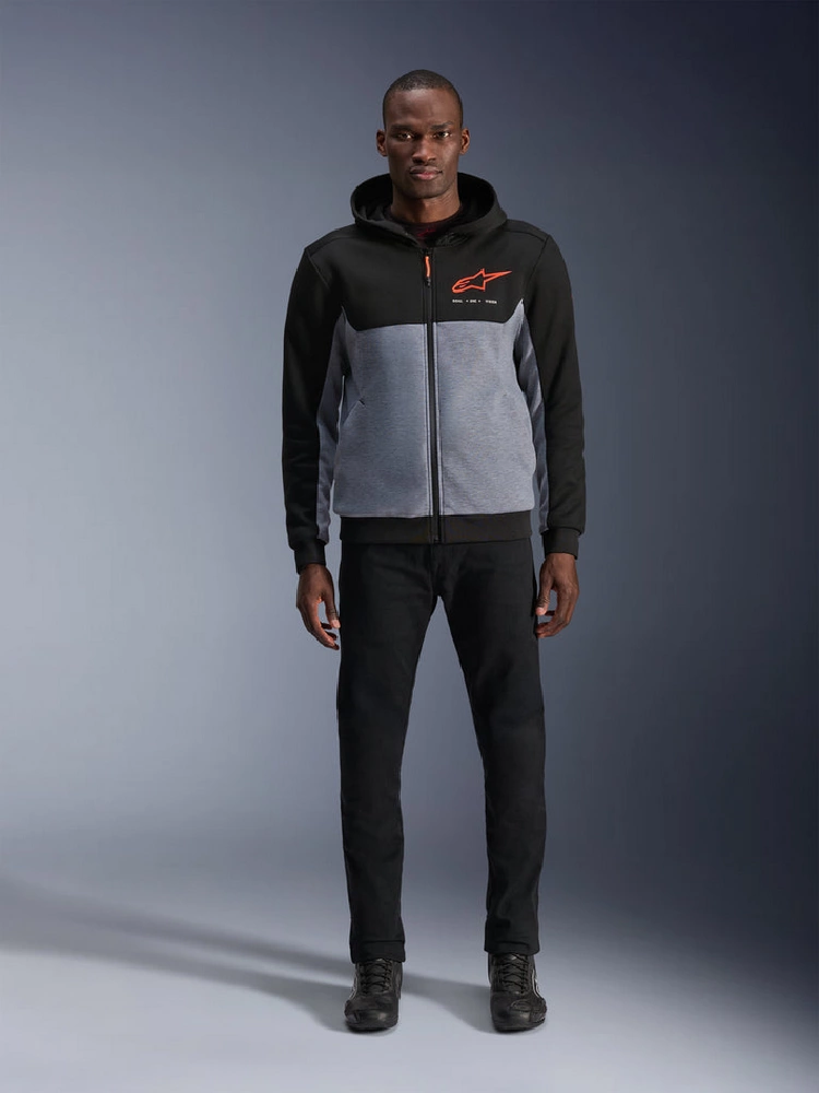 Bluza motocyklowa Alpinestars Chrome V2 czarno-szaro-czerwona