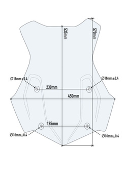 Szyba motocyklowa GIVI przezroczysta BMW (wybrane modele)