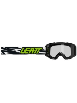 Gogle motocyklowe Leatt Vizion 2.5S z przezroczystą szybką, czarno-białe-fluo