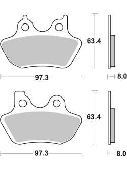 Klocki hamulcowe Brembo SP Harley Davidson (wybrane modele) [kpl. na 1 tarczę]