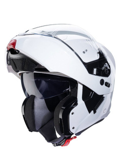 Kask szczękowy Caberg Horus biały połysk