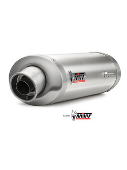 Tłumik motocyklowy Slip-On Line (Oval) MIVV do Triumph Daytona 675 (06-12) srebrny