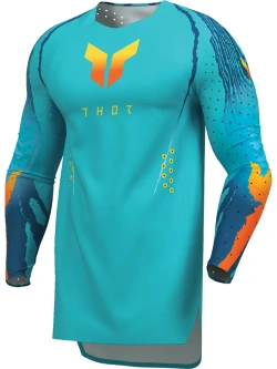 Bluza enduro Thor Sportmode Damascus niebiesko-pomarańcowa
