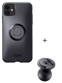 Zestaw: etui na telefon iPhone 11/XR + uchwyt kulowy Pro SPC+ SP Connect