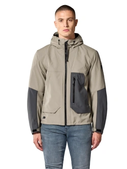 Softshell motocyklowy REV’IT! Boson brązowo-szary