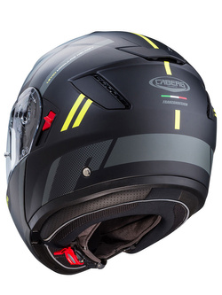 Kask szczękowy Caberg Levo X Manta czarno-szaro-żółty