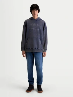 Bluza z kapturem Alpinestars Infinite Washed niebieska