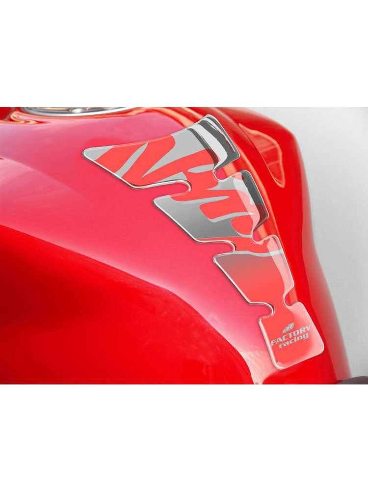 Tankpad PUIG Spirit, wzór Kawasaki Ninja (srebrny)