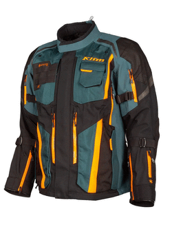 Kurtka motocyklowa tekstylna Klim Badlands Pro czarno-niebiesko-pomarańczowa