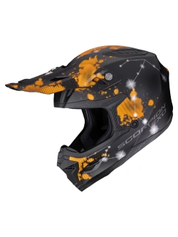 Kask enduro Scorpion SMX-10 Vibe czarno-pomarańczowy matowy