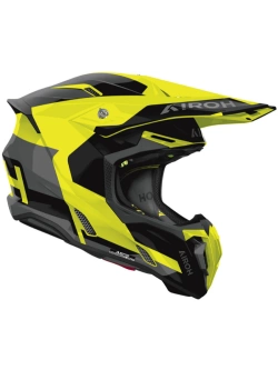 Kask enduro Airoh Twist 3 Fancy czarno-szaro-żółty połysk