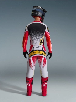 Bluza cross Alpinestars MX Techstar Nomur czerwono-szaro-czarna