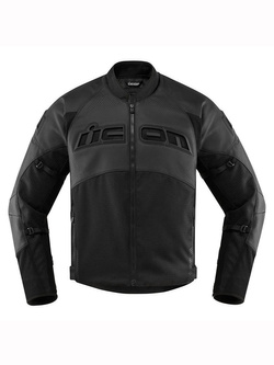 Kurtka motocyklowa skórzana Icon Contra 2 perforowana czarna