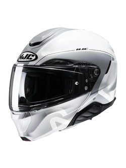 Kask szczękowy HJC RPHA 91 Combust biało-szary