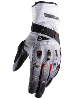 Rękawice motocyklowe Leatt ADV Subzero 5.5 Iron czarno-biało-szare
