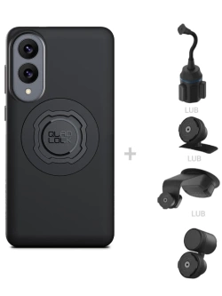 Zestaw do samochodu: etui MAG na telefon Samsung Galaxy S25 Edge (magnetyczne) oraz mocowanie Quad Lock