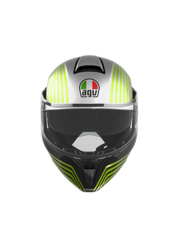 Kask szczękowy AGV Streetmodular Iseo biało-czarno-żółty
