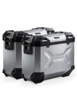 Zestaw: kufry boczne + stelaże PRO TRAX ADV SW-Motech BMW F 900 R/ XR (24-) srebrne [poj.: 2 x 37l]