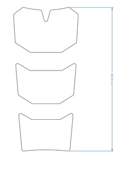 Uniwersalna naklejka na bak Onedesign Tankbag Adventure czarno-szara