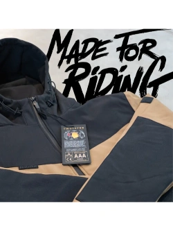 Softshell motocyklowy John Doe XTM V3 brązowo-czarny