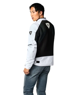 Kurtka motocyklowa tekstylna REV’IT! GT-R 4 Air czarno-biała