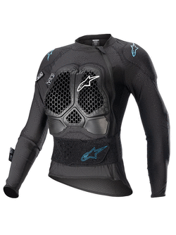 Zbroja motocyklowa damska Alpinestars MX Bionic Action V2 czarno-niebieska 