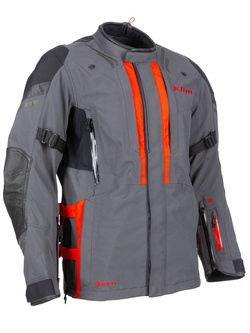 Kurtka motocyklowa tekstylna Klim Latitude szaro-czerwona