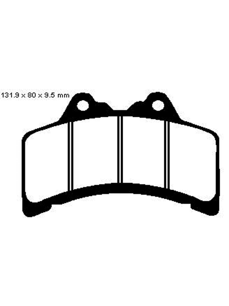 Klocki hamulcowe EBC FA379HH 71.45 x 49.9 x 7.76mm na przód