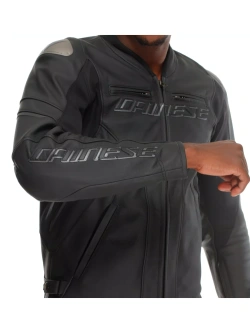 Kurtka motocyklowa skórzana Dainese Racing 5 czarna