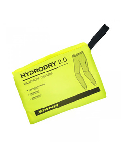 Spodnie motocyklowe przeciwdeszczowe Shima HydroDry 2.0 czarne-fluo