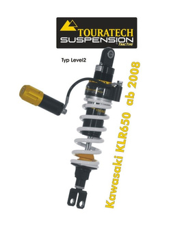 Amortyzator typ level 2/ExploreHP Touratech do Kawasaki KLR650 (08-)
