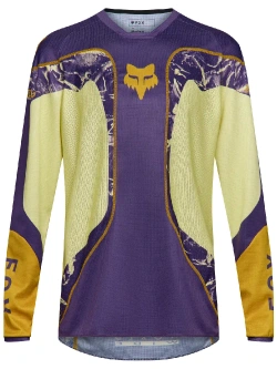 Bluza enduro Fox 180 Image Print fioletowo-żółta