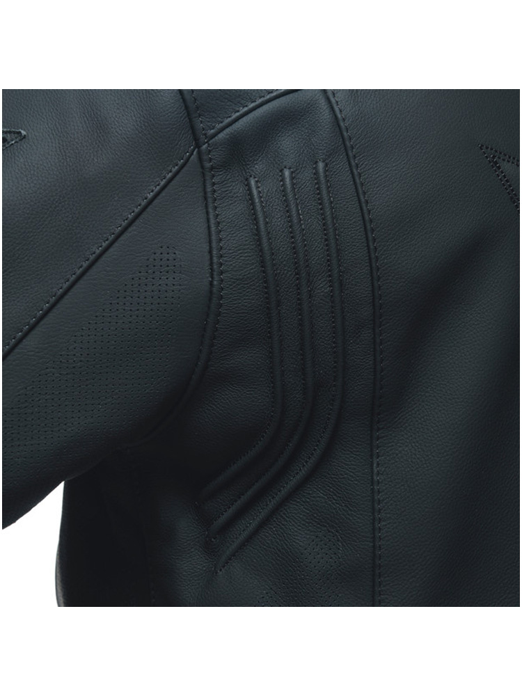 Kurtka motocyklowa skórzana Dainese Razon 2 Perforowana czarna