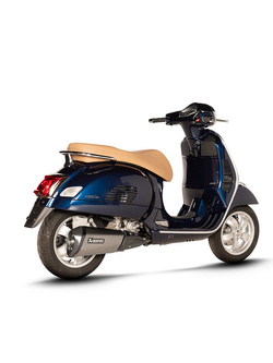 Tłumik motocyklowy Slip-On Line Akrapović Vespa GTS 300/ Sei Giorni (21-24) [stal nierdzewna] srebrny