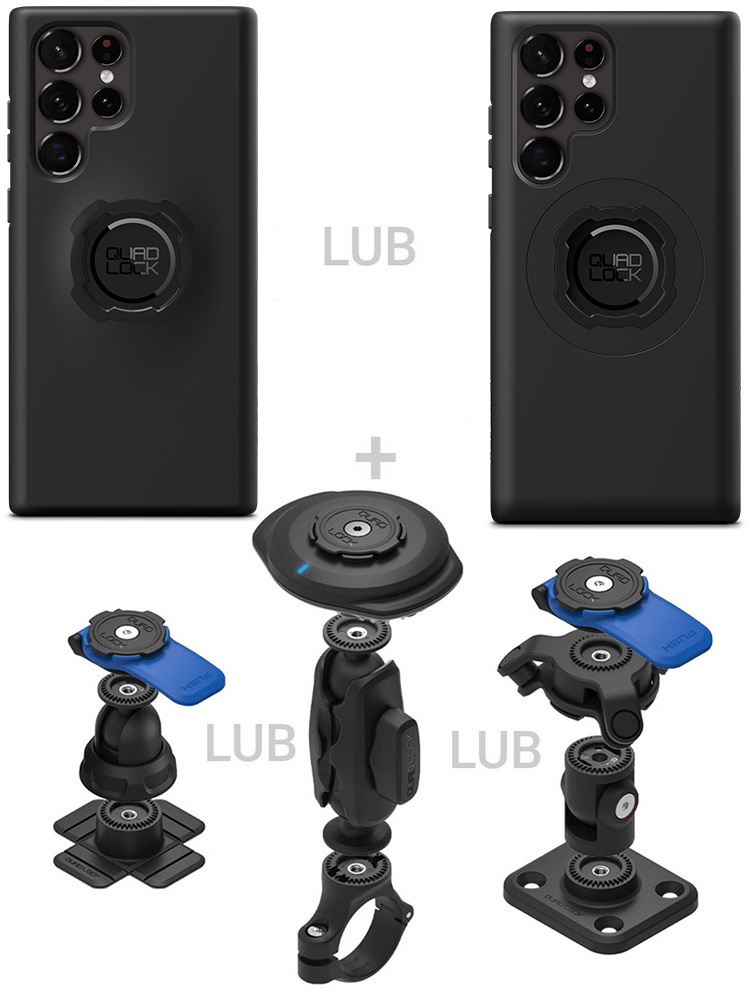 Zestaw 360 Quad Lock: etui na telefon Samsung Galaxy S22 Ultra + wybrane komponenty