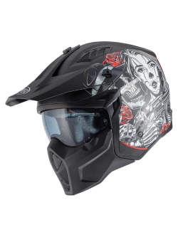 Kask szczękowy Premier Subverter DB 9 BM czarno-biało-czerwony