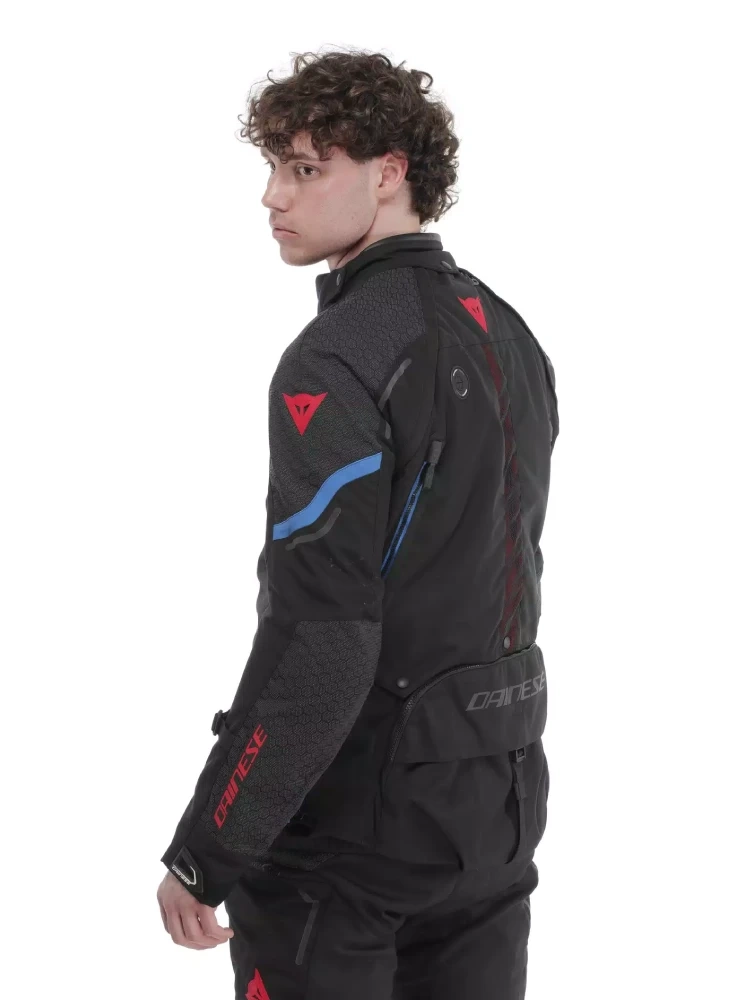 Kurtka motocyklowa tekstylna Dainese Super Adventure Absoluteshell czarno-niebieska