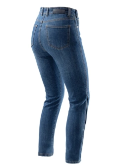 Jeansy motocyklowe damskie Rebelhorn Classic Mono niebieskie