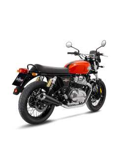 Tłumiki motocyklowe LeoVince Classic Racer [Slip-On, Stal nierdzewna] do Royal Enfield Continental GT 650 (19-) / Interceptor 650 (19-)