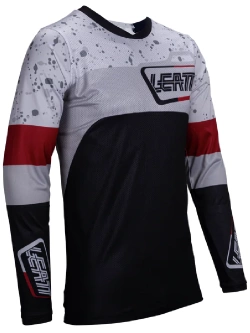 Bluza enduro Leatt Moto 4.5 Enduro szaro-czerwono-czarna