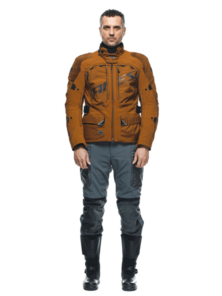Kurtka motocyklowa tekstylna Dainese Springbok 3L AbsoluteShell brązowo-czarna