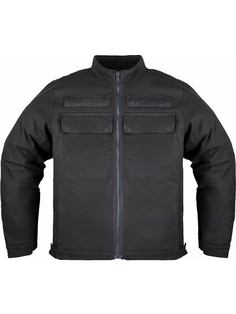 Kurtka motocyklowa tekstylna Icon Mototanker czarna